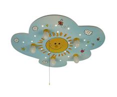 Plafonnier Niermann Standby 645 - Classe A++ à E, Bois, Sunny, 74 x 57 x 7 cm, E14 40watts 230volts