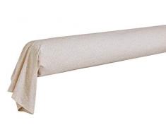 Blanc des Vosges Taie De Traversin Panoramique Sable 190cm - Percale 100% Coton 80fils/cm²