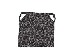 Soleil docre Paon Dessus de Chaise, Polyester, Gris, 40 x 40 cm