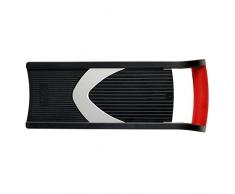 Triangle 50Â 143Â 30Â 02Â parabel Mandoline et, Acier Inoxydable, Noir, 30Â x 12,5Â x 6Â cm