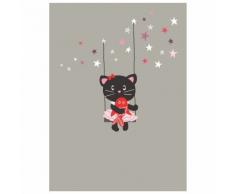 Lilipinso P0123 Affiche Chats Papier, Gris, 30 x 0,1 x 40 cm