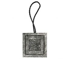 STEPHANOISE Magnet Resine Carre, Argent, Taille 9x9 cm