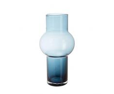 Dartington Crystal Vase de Fleurs, dencre Bleu, Tall