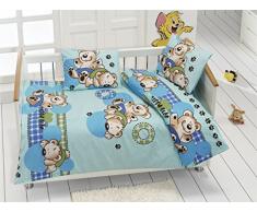 Bahar Class Home Collection Parure de lit pour Enfant, Multicolore, 100 x 160 cm, 4 pièces