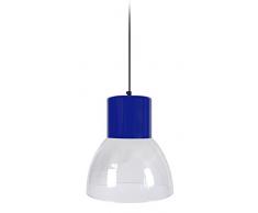 Tosel 16547 Suspension 1 Lumière, Verre/, E27, 40 W, Violet, 30 x 90 cm