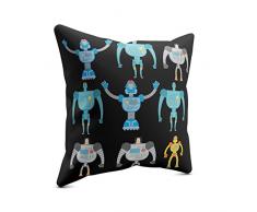 Picanova Coussin dÃ©coratif, Satin, Multicolore, 40 x 40 cm