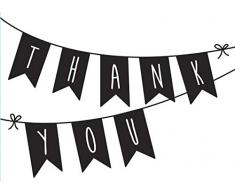 Darice 30032589 Pochoir pour Gaufrage A6 Merci Fanions, Plastique, Transparent