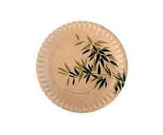 Garcia de pou Assiettes Feel Green 400 G/M218 Cm Marron Carton - 100 unitÃ©s