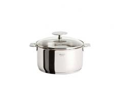 Cristel C14QMPKP Casserole 14 CM CASTELINE Amovible + Couvercle Platine
