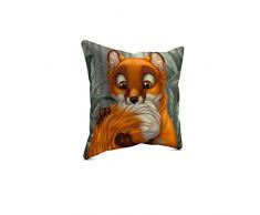 Picanova Coussin dÃ©coratif, Satin, Multicolore, 40 x 40 cm