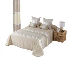 NH NOVOTEXTIL HOGAR Couvre-lit boutis Jacquard Hiver modÃ¨le Kauna de 5 piÃ¨ces, lit Unique, 150 cm, 5