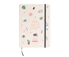 Mr Wonderful Agenda Bullet Atemporal-Ideas, Traits et Planètes, Multicolore, 0