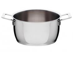 Alessi AJM101/20 Pots&Pans Casserole à frire en Acier Inoxydable, 18/10, Argenté, à 320 cl