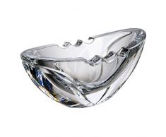 Verre de BohÃªme Ellipse Cendrier, Verre, 8.5Â x 17.5Â x 7.5Â cm