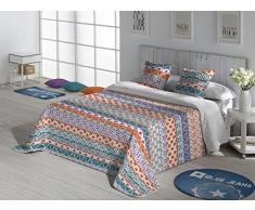 Stilia Carisa Couvre-lit dhiver Chaud avec Doublure intérieure et Coussins, pour lit de 150 cm, 250 x 260 cm, Multicolore