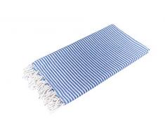 Sun and Surf Blue Fouta 100% Cotton 2600-F5, 90x170cm