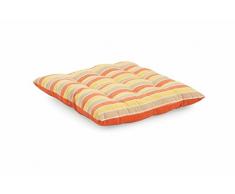 Galileo Casa Rayures Coussin pour Chaise, Coton, 40Â x 40Â x 3Â cm 40x40x3 cm Arancio