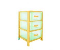 Belle et Forte Commode Grande Taille Jaune