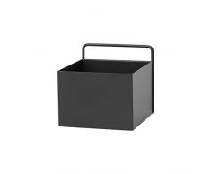 Ferm Living Wall Pot de Fleurs en mÃ©tal Noir 15,6cm