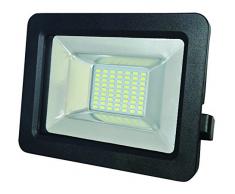 Rolux Projecteur LED Spot aluminium, 30Â W, noir, 22,55Â x 18,4Â x 4Â cm
