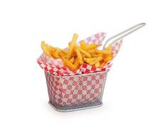 Garcia de pou Mini Friteuse 2Â portions Box, Acier inoxydable, argent, 30Â x 30Â x 30Â cm