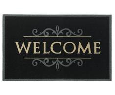 HMT Paillasson Welcome Noir 80 x 50 x 0,5 cm