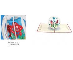 St Origami Carte de vÅux Pop-up 3D - Animaux - Aquarium
