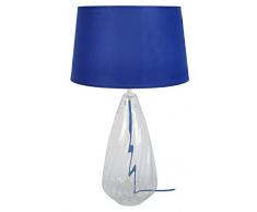 Tosel 64242 Amphore, Verre SoufflÃ©/Coton/Tissu, Bleu, 300 x 500 mm