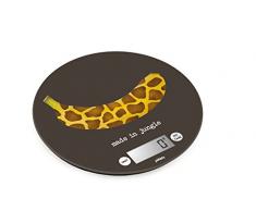Pebbly 88-8033J Balance de Cuisine Electronique Ronde Plastique Made in Jungle
