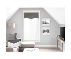 Soleil docre Chambord Brise bise, Coton, Gris, 60 x 120 cm