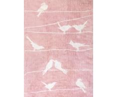 Aratextil Paloma Tapis Enfant, Coton, Rose, 120Â x 160Â cm