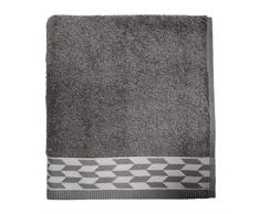 Santens OPTA Eponge Serviette de Toilette, Coton, Grey, 50100