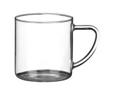 Tescoma Tasse en Verre avec Verre 0,35Â l, Lot de 2Â Teo, Couleurs Assorties