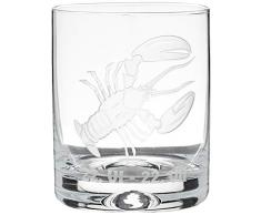 Crystaljulia 05917 Verre Ã whisky avec cancers Zodiak Gravure Crystalite 250 ml