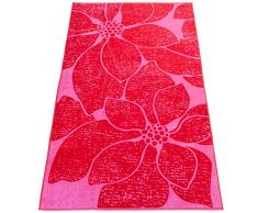 Aneesi Bath & Leisure Serviette de Plage 100Â x 180Â cm pÃ©tales en Pur Coton, Rose