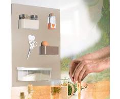 KalaMitica Set Tableau de Cuisine avec Accessoires magnÃ©tiques KIT-62 56x38x1 cm Beige