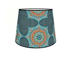 Abat-jours 7111304030297 Conique Casa Lampadaire, Tissus/PVC, Multicolore