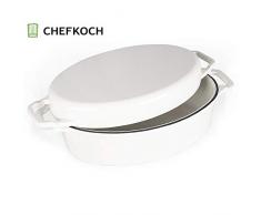 Chefkoch Cocotte en Fonte 2 en 1 36 x 24,6 x 10 cm