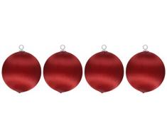 Handy Hands Pratique Mains décoratif en polystyrène Boules 4 7,6 cm/pkg-Christmas Rouge, dautres, Multicolore