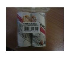 Fackelmann 41611 Rouleau Anti Peluche Rechange 4m 2 piÃ¨ces en Papier, Blanc, 400 x 10 x 4,5 cm
