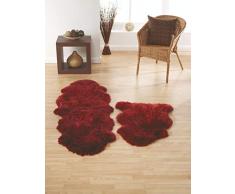 ORIGIN Tapis en Peau de Mouton Motif Baies