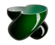 Verre de BohÃªme Energy Vase, Verre, Vert, 16Â x 16Â x 15Â cm