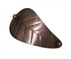 Gardinia Embrasse Feuille Bronze 15 x 8 cm