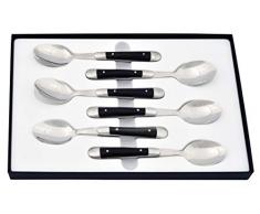 Forge De Laguiole CC6 2M IN BN Couteau, Horn-Schwarz