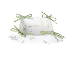 Clayre & Eef HFL47 Corbeille à Pain env. 35 x 35 x 8 cm.