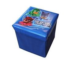 Hasbro Avengers 35001001946 Pouf Coffre de Rangement, Polyester, Bleu, 30 x 27 x 5 cm