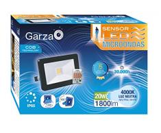 Garza Spot extÃ©rieur LED Projecteur avec DÃ©tecteur de Mouvement E27, 20Â W, bleu