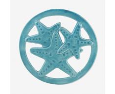 Better & Best 2781142 Dessous de Plat décoratif en tôle émaillée Bleu