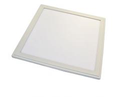 G&G Lichtdekor 8006_3 Panneau de LED, y Compris la Suspension de Fil. Set pour Le Montage, 40 W, Blanc Neutre, 62 x 62 x 1 cm, Acrylique