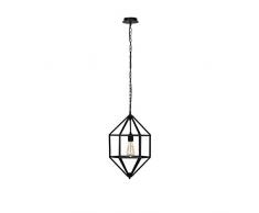 Moira Lighting by homemania Diamond Lampe à suspension e27, 100 W, noir, 28 x 50 cm Câble 110 cm, 70 unités